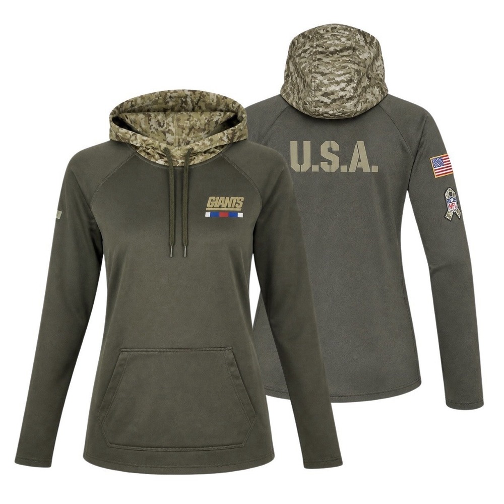 New York Giants Nike On Field Salute to Service Hoodie Women's Size Medium